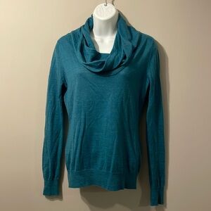 Calvin Klein long sleeve sweater teal wool blend for women size small
